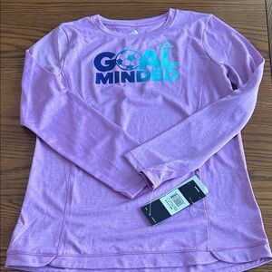 Adidas Kids Purple Long Sleeve Tee with Graphic/8